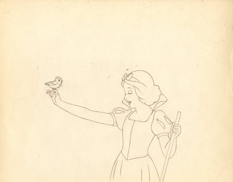 Snow White Original Production Drawing: Snow White