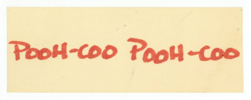 Winnie the Pooh and Tigger Too Storyboard with Matching Dialogue Tag: Pooh Cuckoo Clock