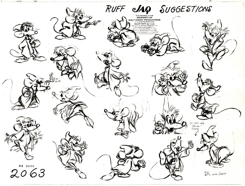 Cinderella Original Stat Model Sheet: Rough Jaq Suggestions