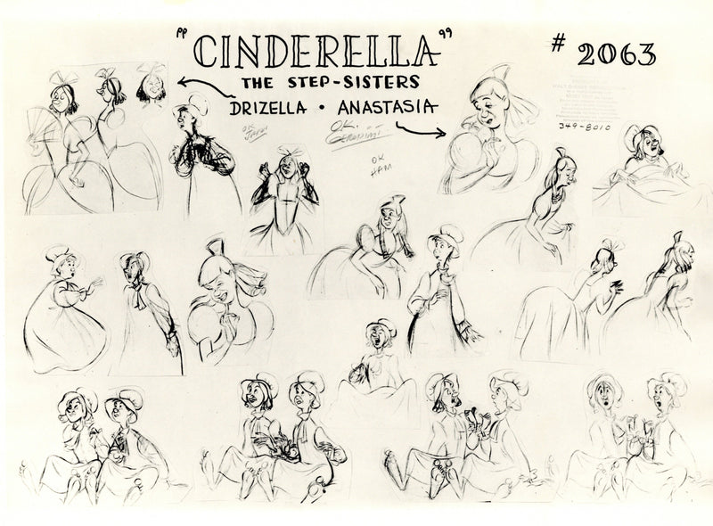 Cinderella Original Stat Model Sheet: Drizella and Anastasia