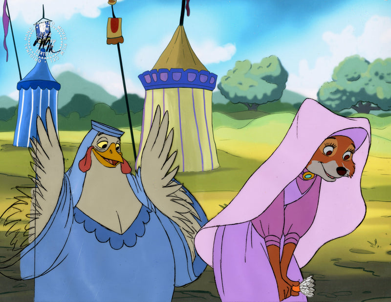 Robin Hood Original Production Cel: Maid Marian and Lady Kluck