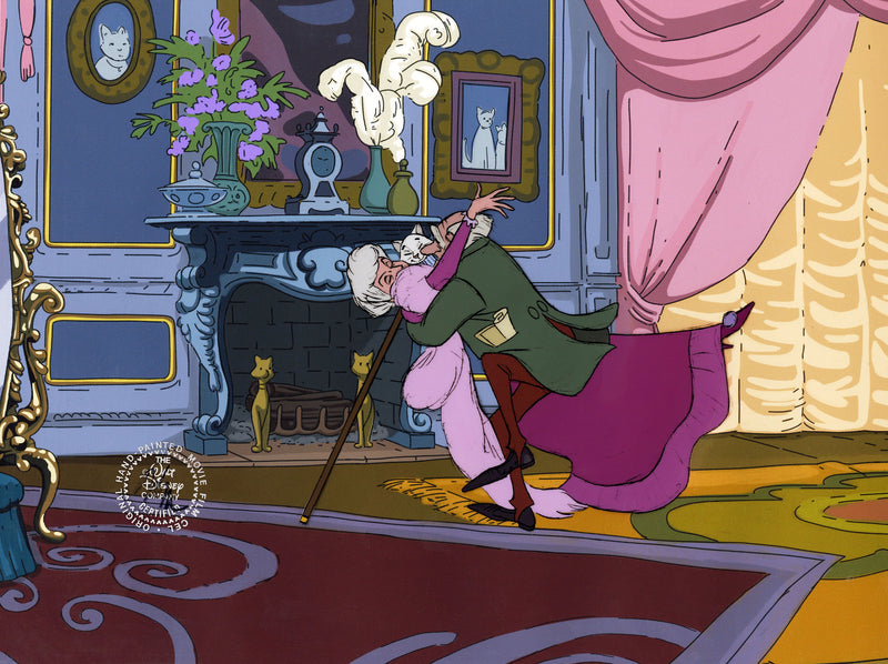 The Aristocats Original Production Cel: Madame Adelaide, Georges Hautecourte, Duchess