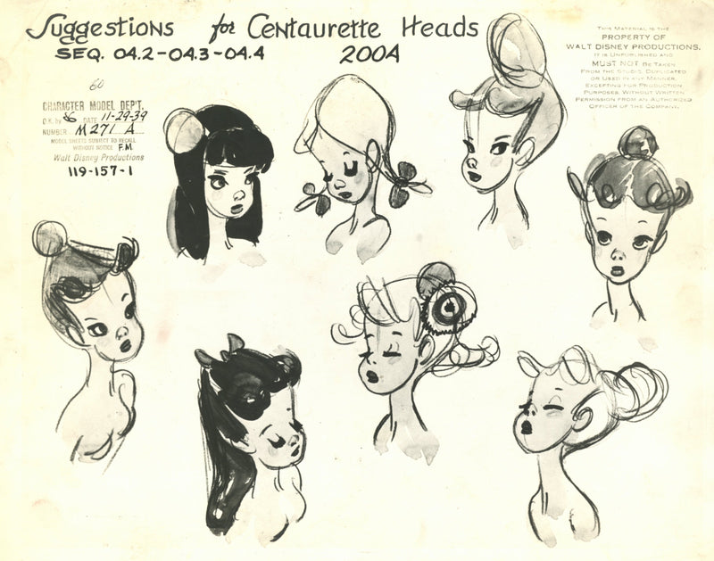 Fantasia Model Sheet: Centaurettes