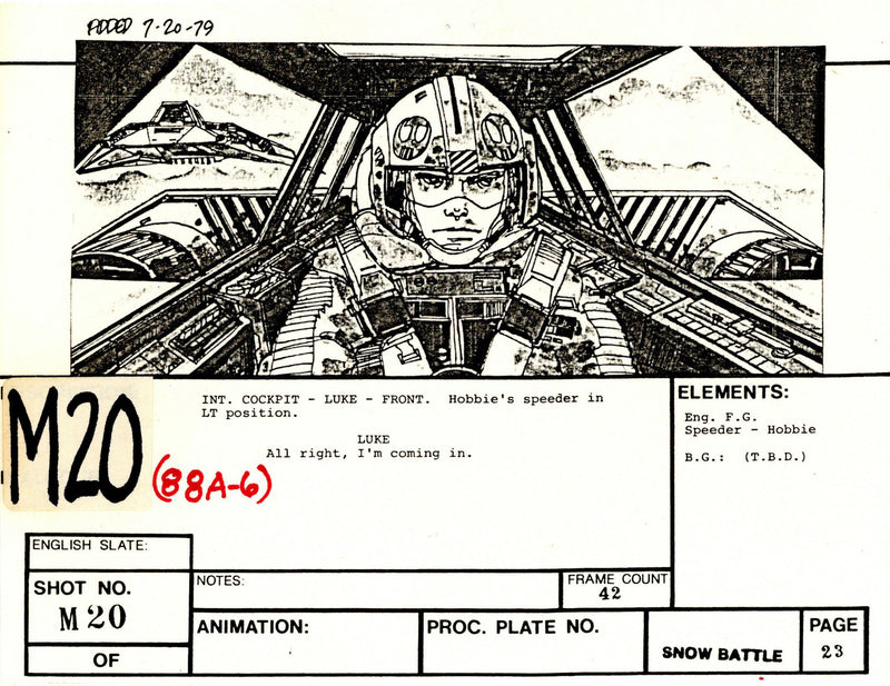 Star Wars: Episode V - The Empire Strikes Back: Mini VFX Storyboard