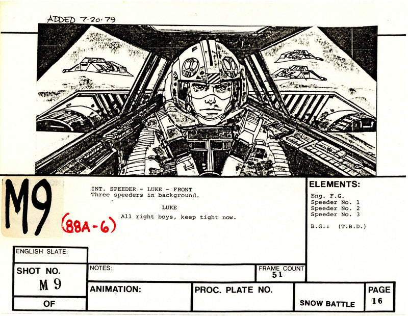 Star Wars: Episode V - The Empire Strikes Back: Mini VFX Storyboard