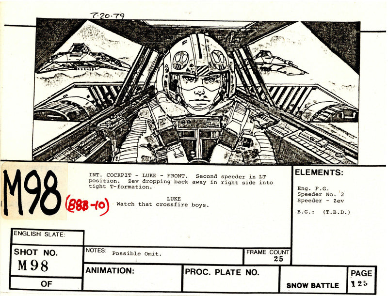 Star Wars: Episode V - The Empire Strikes Back: Mini VFX Storyboard