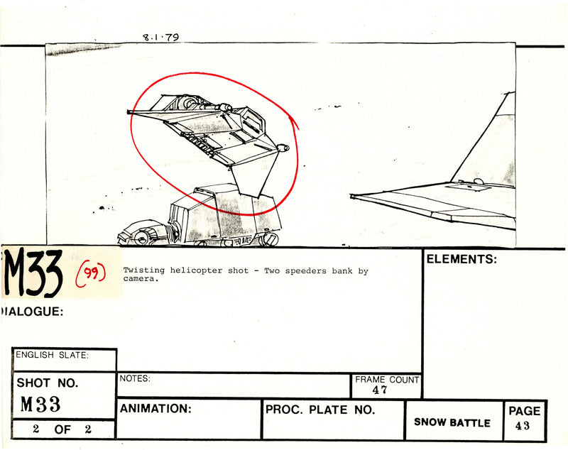 Star Wars: Episode V - The Empire Strikes Back: VFX Storyboard