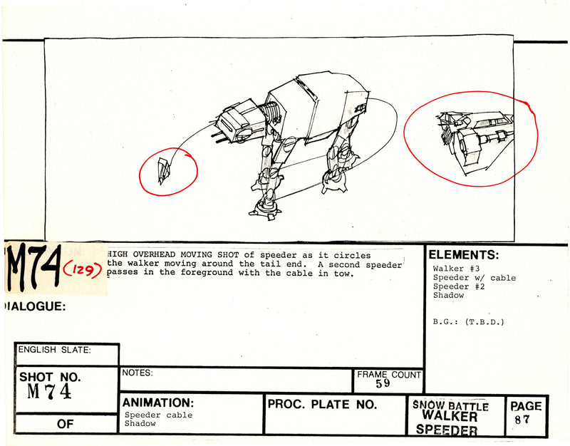 Star Wars: Episode V - The Empire Strikes Back: VFX Storyboard