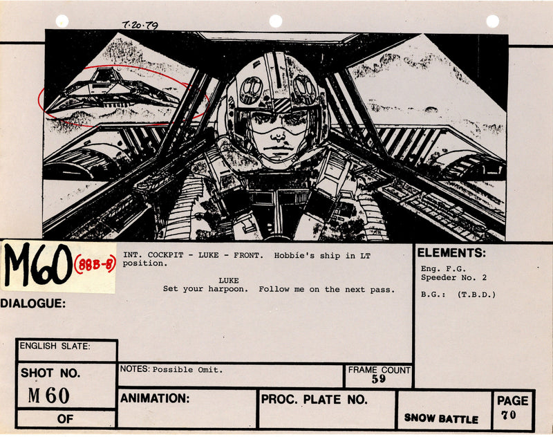 Star Wars: Episode V - The Empire Strikes Back: VFX Storyboard