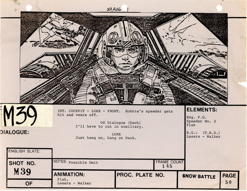 Star Wars: Episode V - The Empire Strikes Back: VFX Storyboard