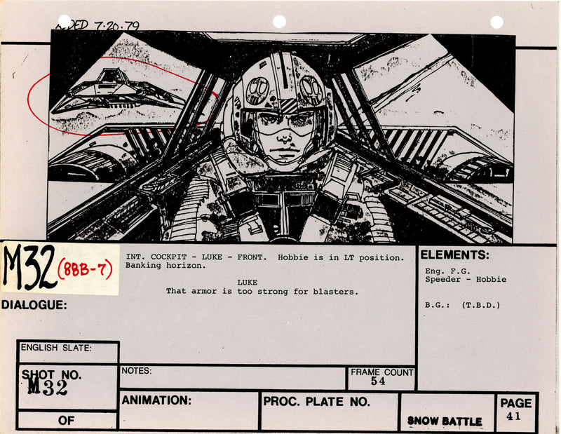 Star Wars: Episode V - The Empire Strikes Back: VFX Storyboard