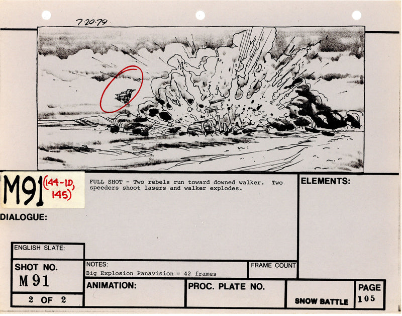 Star Wars: Episode V - The Empire Strikes Back: VFX Storyboard