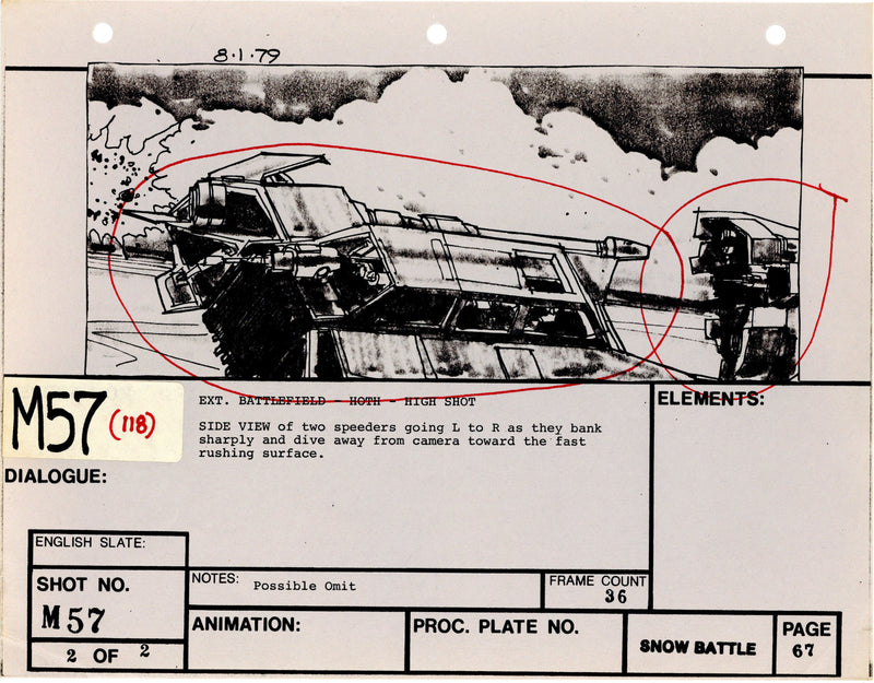 Star Wars: Episode V - The Empire Strikes Back: VFX Storyboard