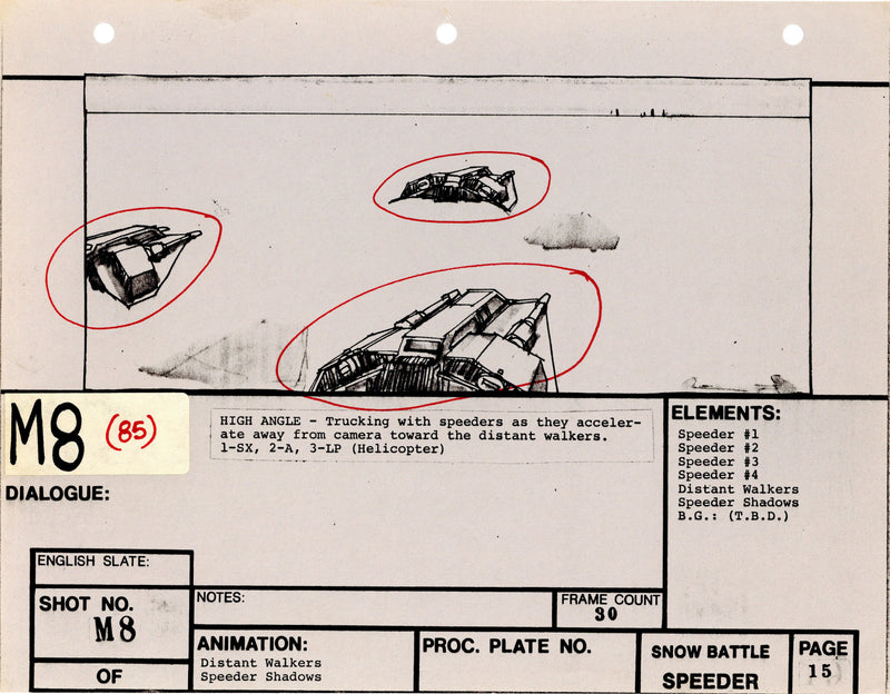 Star Wars: Episode V - The Empire Strikes Back: VFX Storyboard