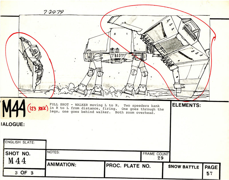 Star Wars: Episode V - The Empire Strikes Back: VFX Storyboard