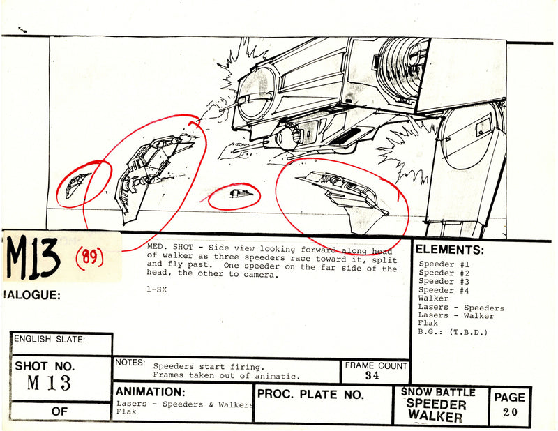 Star Wars: Episode V - The Empire Strikes Back: VFX Storyboard