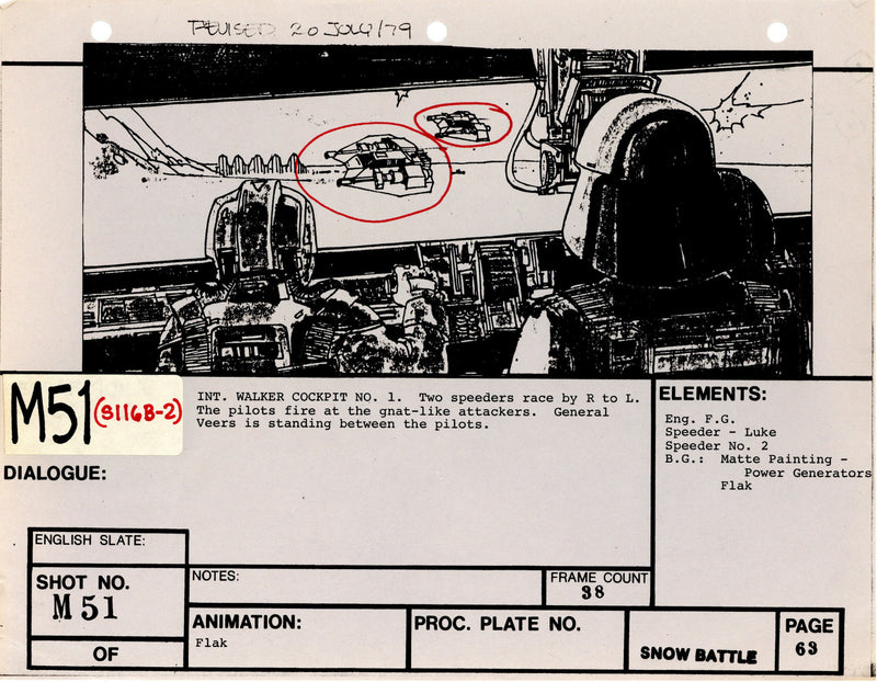 Star Wars: Episode V - The Empire Strikes Back: VFX Storyboard