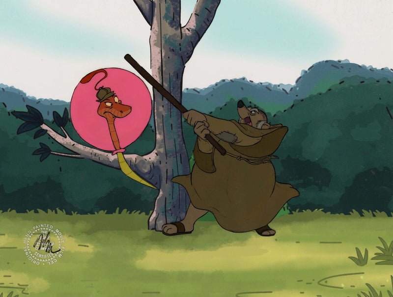 Robin Hood Original Production Cel: Sir Hiss, Friar Tuck