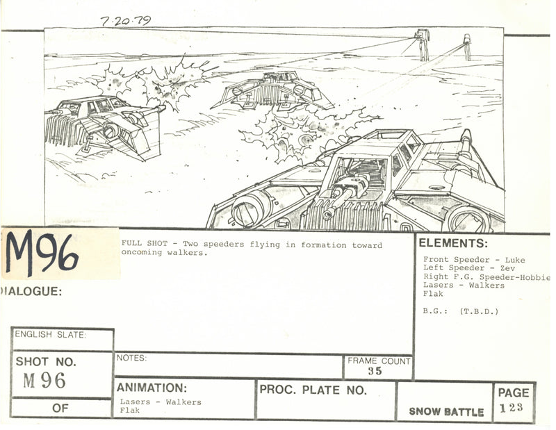 Star Wars: Episode V - The Empire Strikes Back: VFX Storyboard