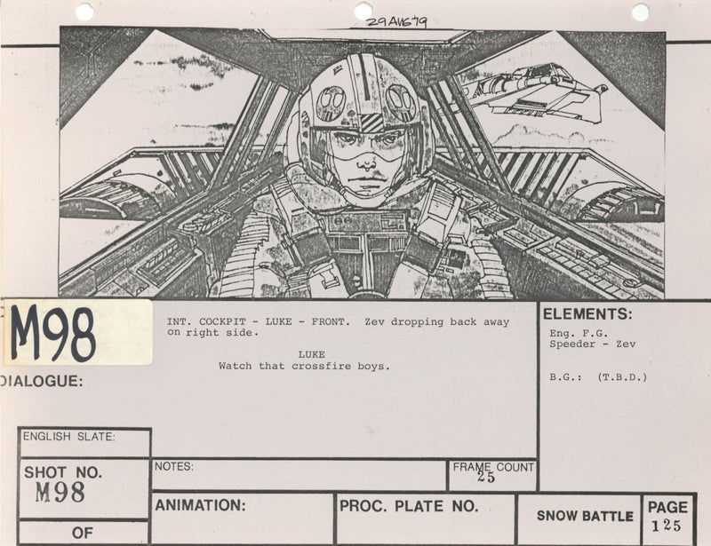 Star Wars: Episode V - The Empire Strikes Back: VFX Storyboard