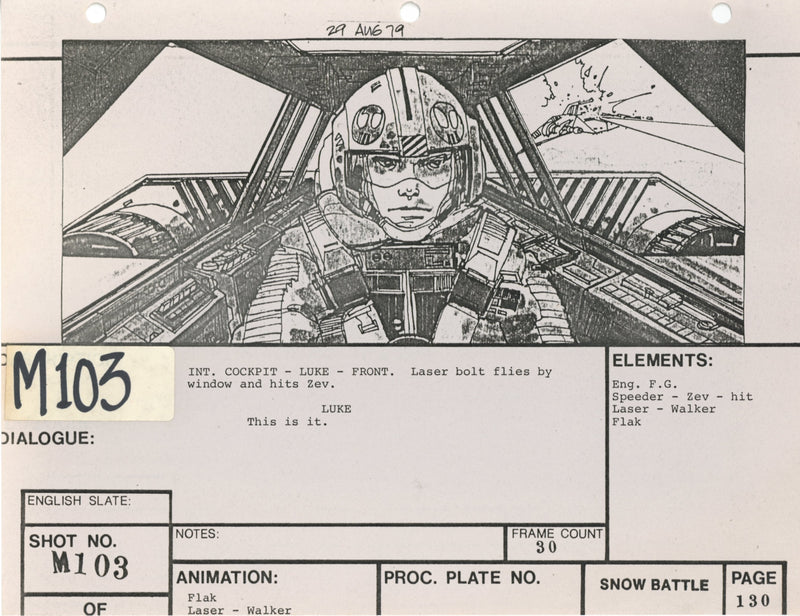 Star Wars: Episode V - The Empire Strikes Back: VFX Storyboard