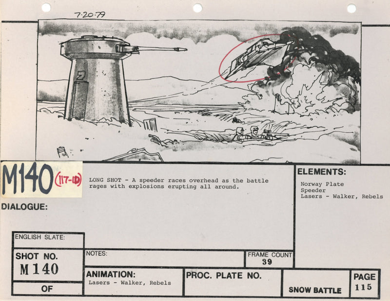 Star Wars: Episode V - The Empire Strikes Back: VFX Storyboard