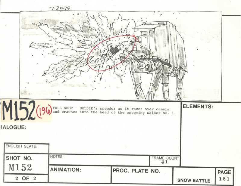 Star Wars: Episode V - The Empire Strikes Back: VFX Storyboard