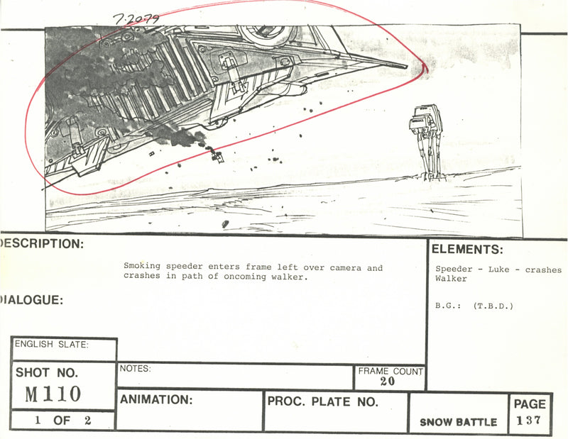 Star Wars: Episode V - The Empire Strikes Back: VFX Storyboard