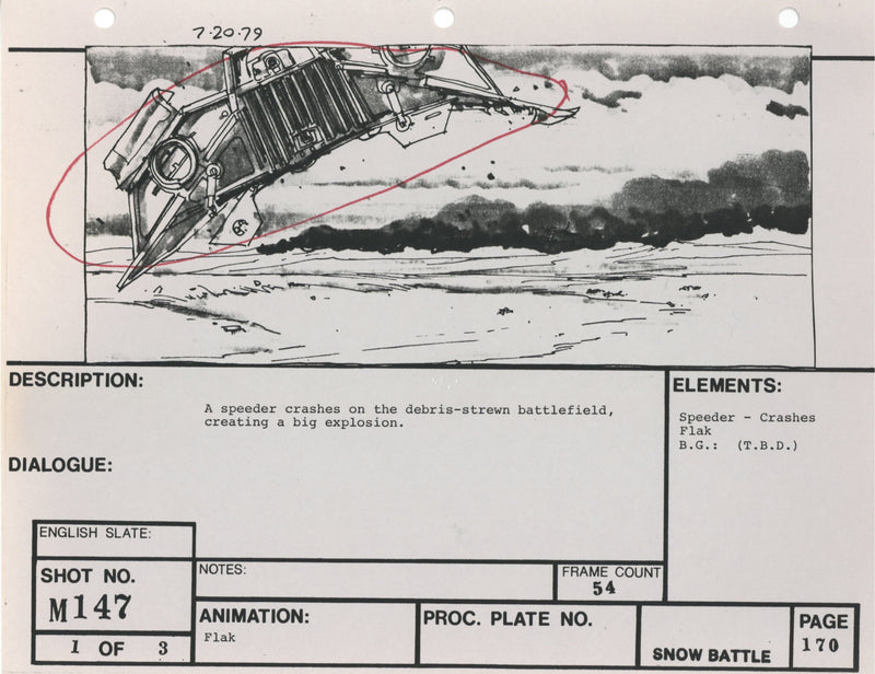 Star Wars: Episode V - The Empire Strikes Back: VFX Storyboard