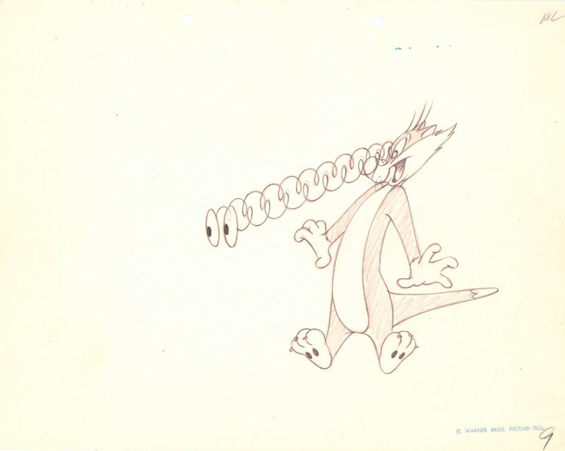 Sylvester Original Production Drawing Circa 1950s