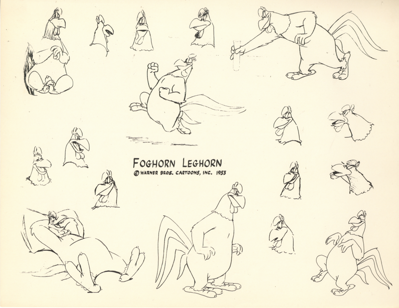 Foghorn Leghorn Original Stat Model Sheet