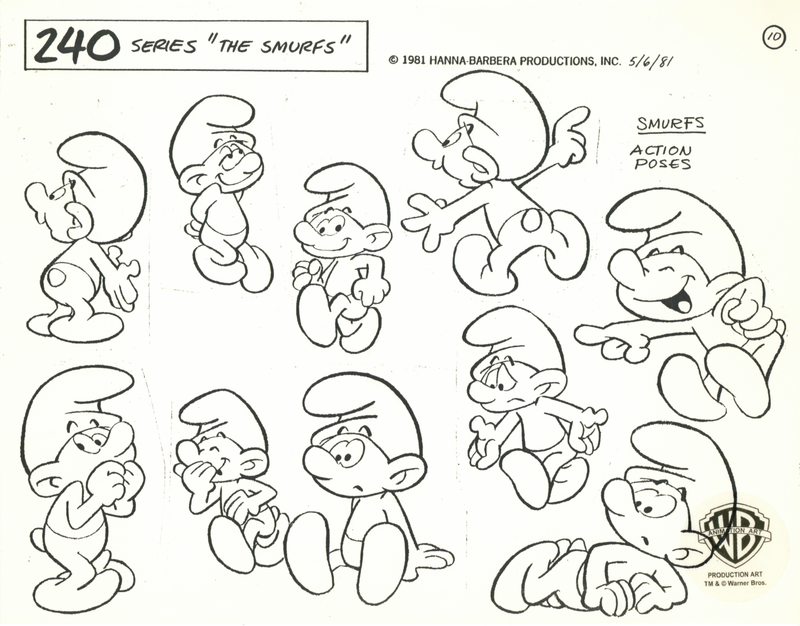 The Smurfs Original Stat Model Sheet