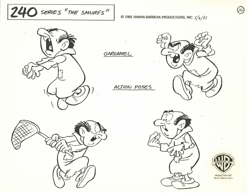 The Smurfs Original Stat Model Sheet