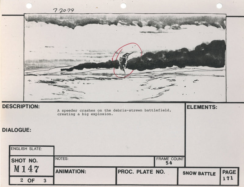 Star Wars: Episode V - The Empire Strikes Back: VFX Storyboard