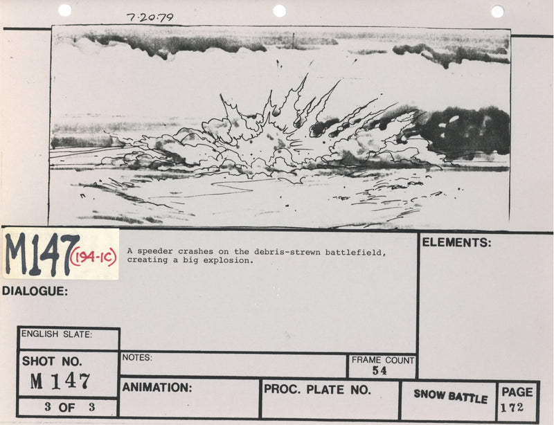 Star Wars: Episode V - The Empire Strikes Back: VFX Storyboard