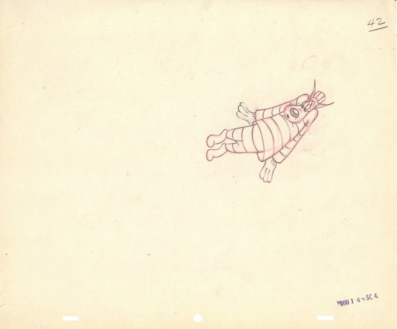 Northwest Hounded Police Original Production Drawing: The Wolf