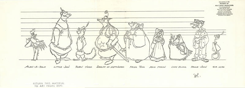 Robin Hood Oversize Stat Model Sheet: Size Comparison Chart