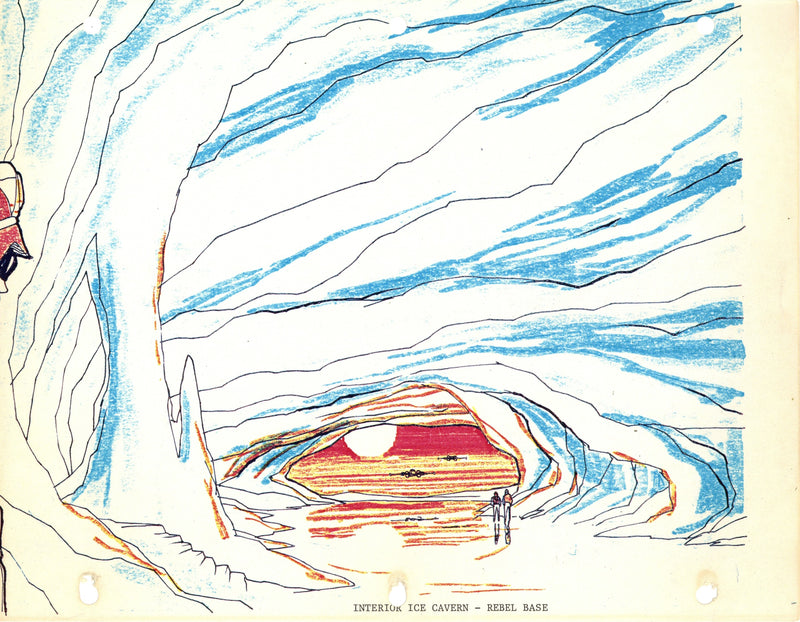Star Wars: The Empire Strikes Back - Color Photostat Set Concept: Rebel Base Ice Cavern Interior