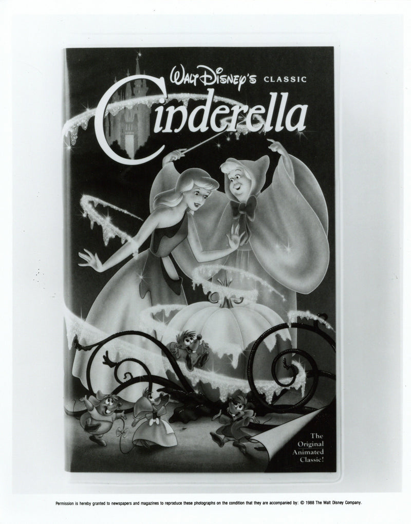 Disney Publicity Photo (1988): Cinderella on VHS