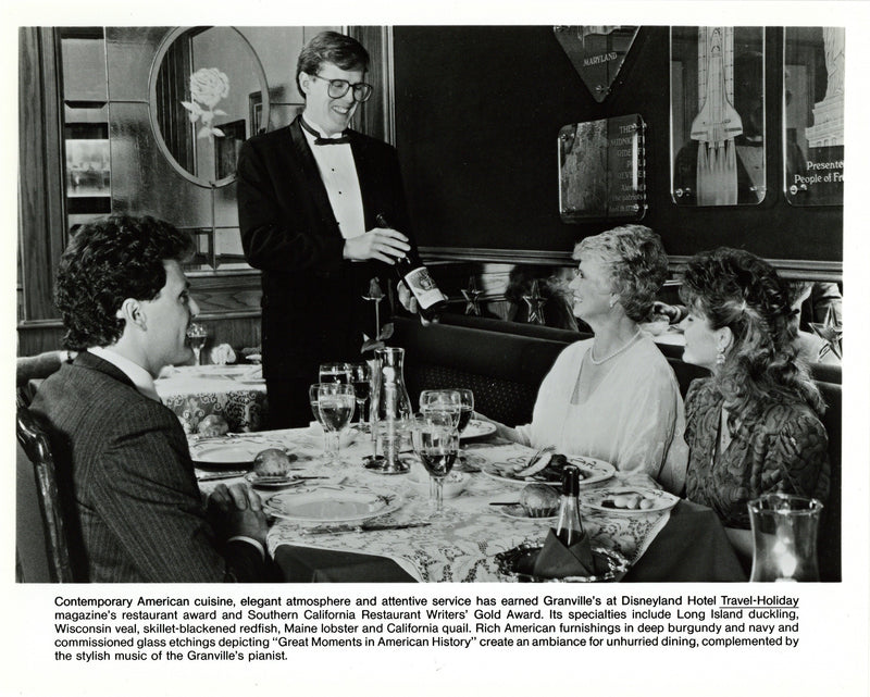Disney Publicity Photo (1988): Dining at Disneyland Hotel