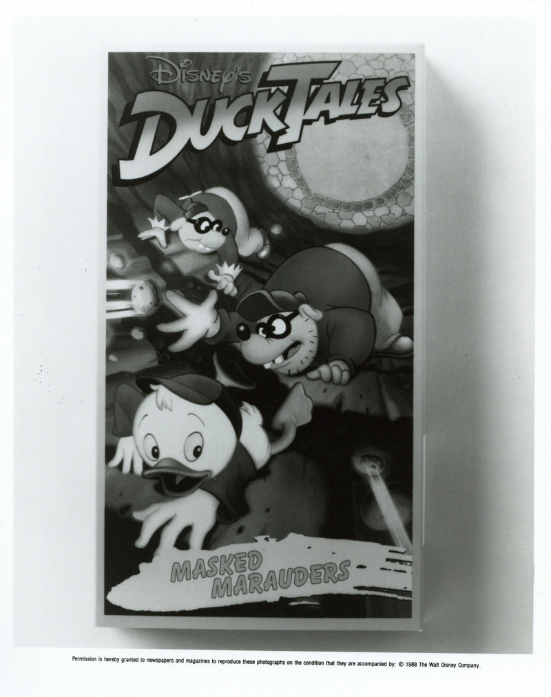 Disney Publicity Photo Pair (1988): DuckTales on Home Video