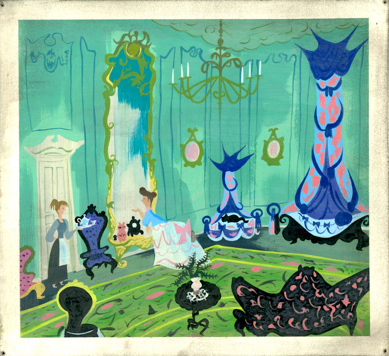 Cinderella Original Concept Painting by Mary Blair (Framed)