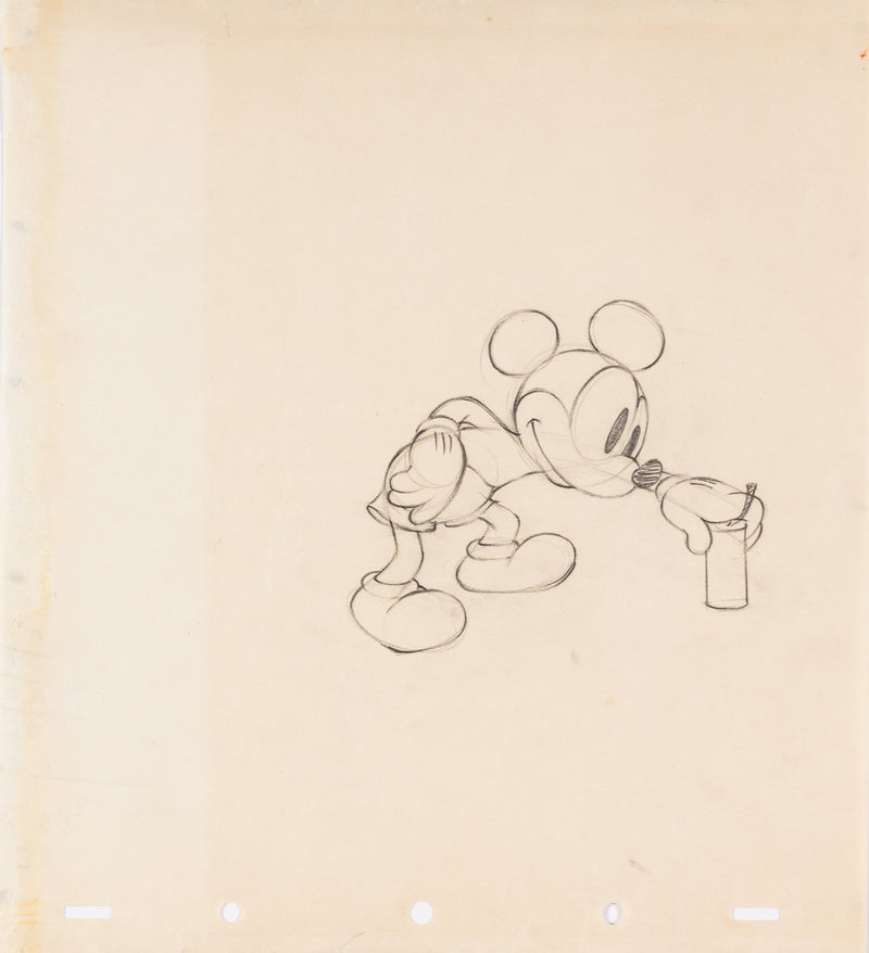 Mickey Mouse 1930s Character Study Drawing