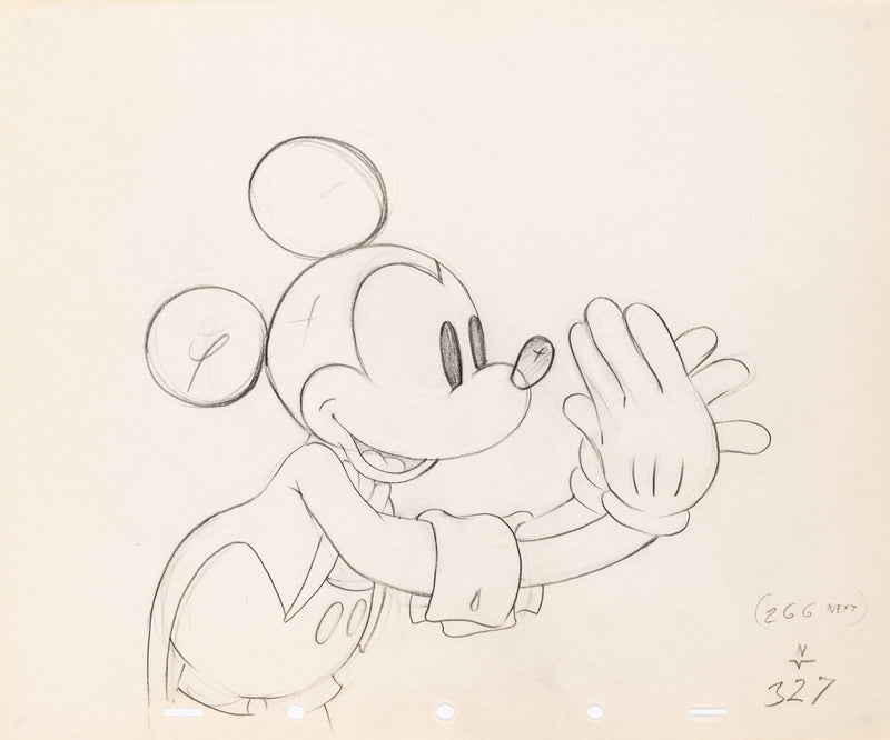 Magician Mickey Original Production Drawing: Mickey Mouse