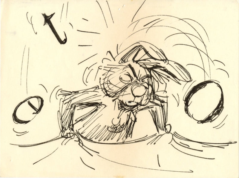 Winnie the Pooh and Tigger Too Original Storyboard: Rabbit