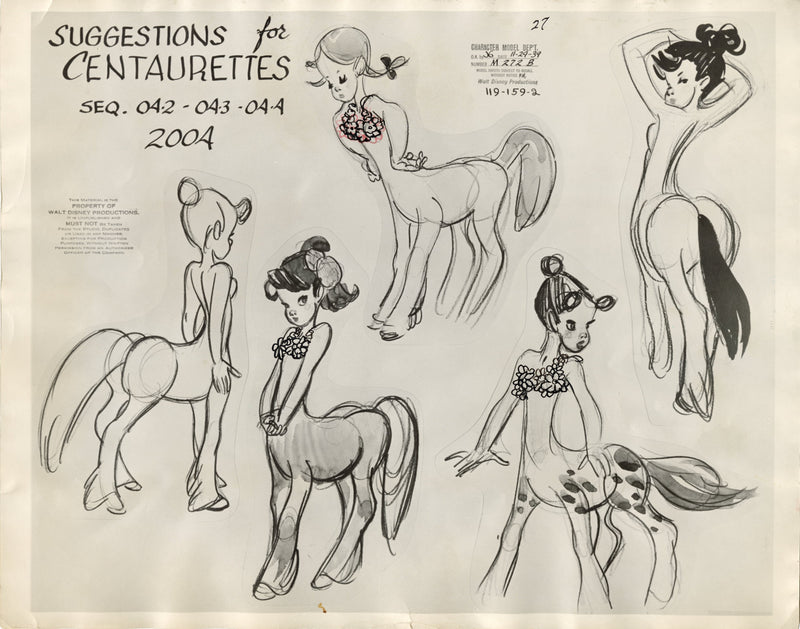 Fantasia Original Stat Model Sheet: Centaurettes