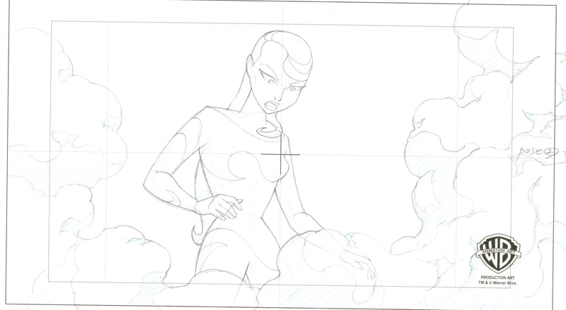 Justice League Unlimited Original Production Drawing: Inque