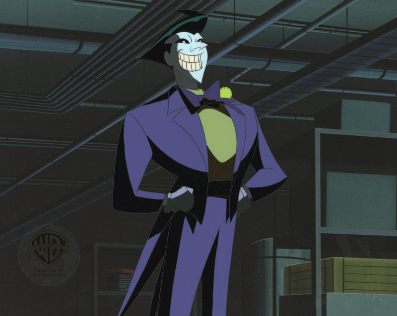 Superman the Animated Series Original Production Cel with Matching Drawing: Joker