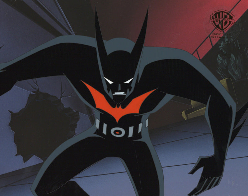 Batman Beyond Original Production Cel with Matching Drawing: Batman