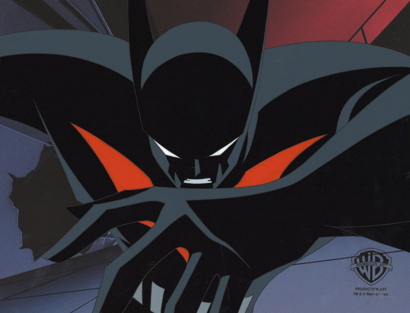 Batman Beyond Original Production Cel with Matching Drawing: Batman